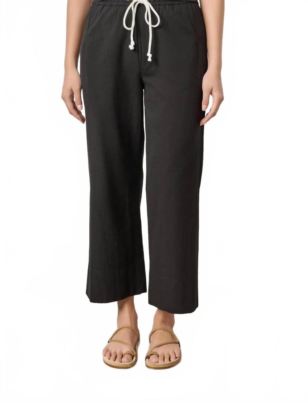 NEW LILLA P wide leg summer pant in black